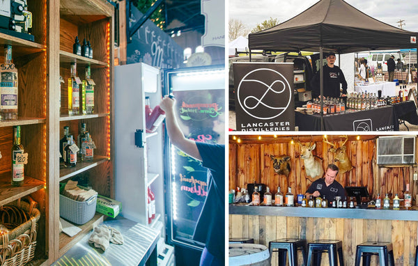 Lancaster Distilleries stands at Lancaster Central Market, Green Dragon Market and Adams County Farmers Market